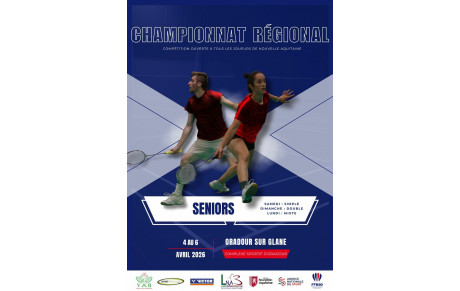 Championnat Régional Séniors du 4 au 6 avril 26